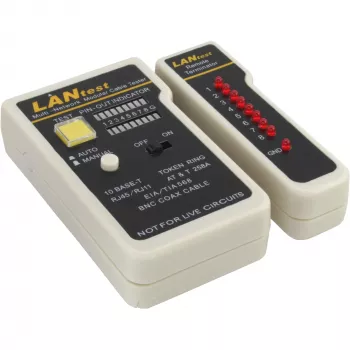 Ελεγκτής καλωδίων δικτύου InLine 79998 για BNC RJ11 RJ45