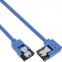Στρογγυλό καλώδιο SATA 6Gb/s InLine, μονόπλευρο γωνιακό 90°, με ασφάλειες, 0,3 m
