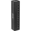 Hub USB 3.0 InLine 10 θυρών θήκη αλουμινίου με τροφοδοτικό 4A, μαύρο
