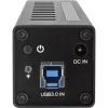 Hub USB 3.0 InLine 10 θυρών θήκη αλουμινίου με τροφοδοτικό 4A, μαύρο