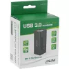 Hub USB 3.0 InLine, 4 θύρες, θήκη αλουμινίου, με τροφοδοτικό 2,5A