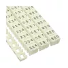 Δακτύλιοι σήμανσης καλωδίων InLine 4 mm, αριθμοί 0–9, 100 τεμ., λευκό