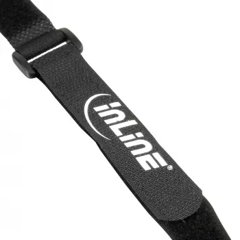 Σετ ιμάντων καλωδίων Velcro InLine, 5 τεμ. 20 x 300 mm + 5 τεμ. 20 x 500 mm, μαύρο