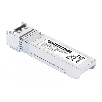 Μονάδα πομποδέκτη Intellinet οπτική, 10 Gigabit Fiber SFP+, 10GBase-SR (LC) θύρα πολυτροπική, 300 m, μήκος κύματος 850 nm, Ethernet, οπτική ίνα, συμβατή με HPE, συμμορφώνεται με HPE J9150A / J9150D / JD092A / JD092B, τρία χρόνια εγγύηση