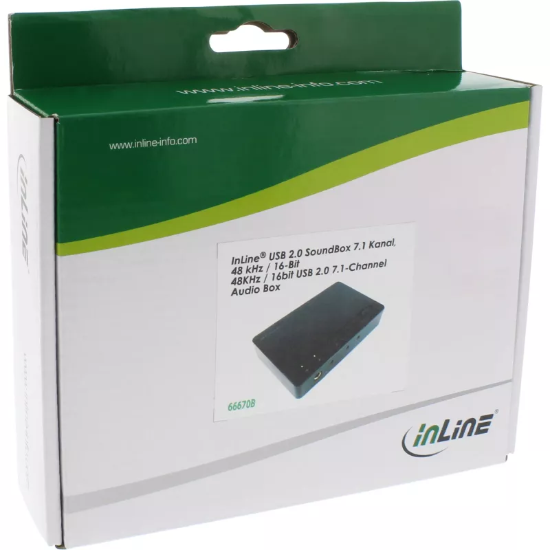 SoundBox USB 2.0 InLine 7.1 48KHz / 16-Bit