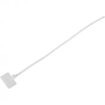 Δεματικά καλωδίων με πεδίο σήμανσης InLine 200mm x 2,5mm 100 τεμ., λευκό, 200 mm, 3 mm, 2,5 mm, 109 g, 120 mm