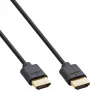 InLine Slim Ultra High Speed Καλώδιο HDMI M/M 8K4K επιχρυσωμένο μαύρο 1m