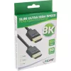 InLine Slim Ultra High Speed Καλώδιο HDMI M/M 8K4K επιχρυσωμένο μαύρο 1m