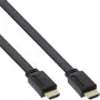 InLine Επίπεδο καλώδιο HDMI High Speed με Ethernet επιχρυσωμένο μαύρο 0,5m