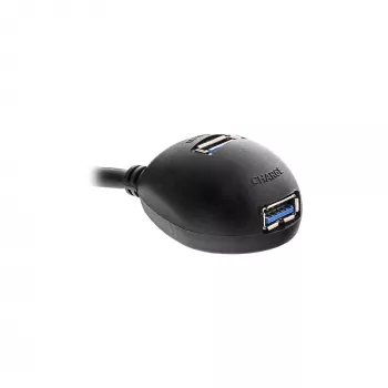 InLine Καλώδιο USB 3.2 Gen.1 USB Type-A M / A W + τροφοδοσία, με βάση, μαύρο, 3m