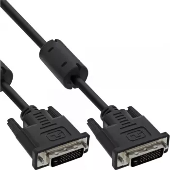 Καλώδιο InLine DVI-D 24+1 βύσμα αρσενικό/βύσμα αρσενικό Dual Link 2 πυρήνες φερρίτη 3m
