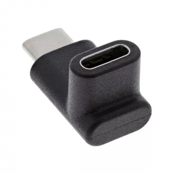 Αντάπτορας USB 3.2 Gen.2 InLine 35807 USB-C βύσμα αρσενικό σε C υποδοχή θηλυκή πάνω/κάτω γωνιακός