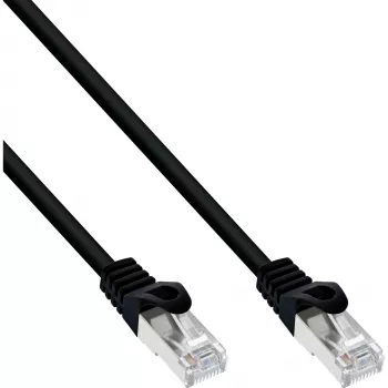 Καλώδιο Patch InLine SF/UTP Cat.5e μαύρο 2m, 2 m, Cat5e, SF/UTP (S-FTP), RJ-45, RJ-45, μαύρο