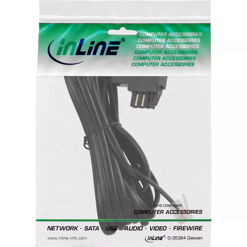 Καλώδιο InLine TAE-N TAE-N / RJ11 αντάπτορας 6P2C γεφυρωμένο 3m