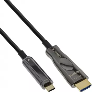 Καλώδιο USB Display AOC InLine, USB-C βύσμα αρσενικό σε HDMI βύσμα αρσενικό (DP Alt Mode), 25 m