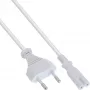 InLine Καλώδιο τροφοδοσίας, βύσμα Euro / βύσμα Euro8, λευκό, 3,0 m