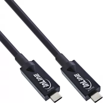 Καλώδιο AOC USB 3.2 Gen.2 InLine USB-C αρσενικό/αρσενικό 7,5m 10 Gbit/s