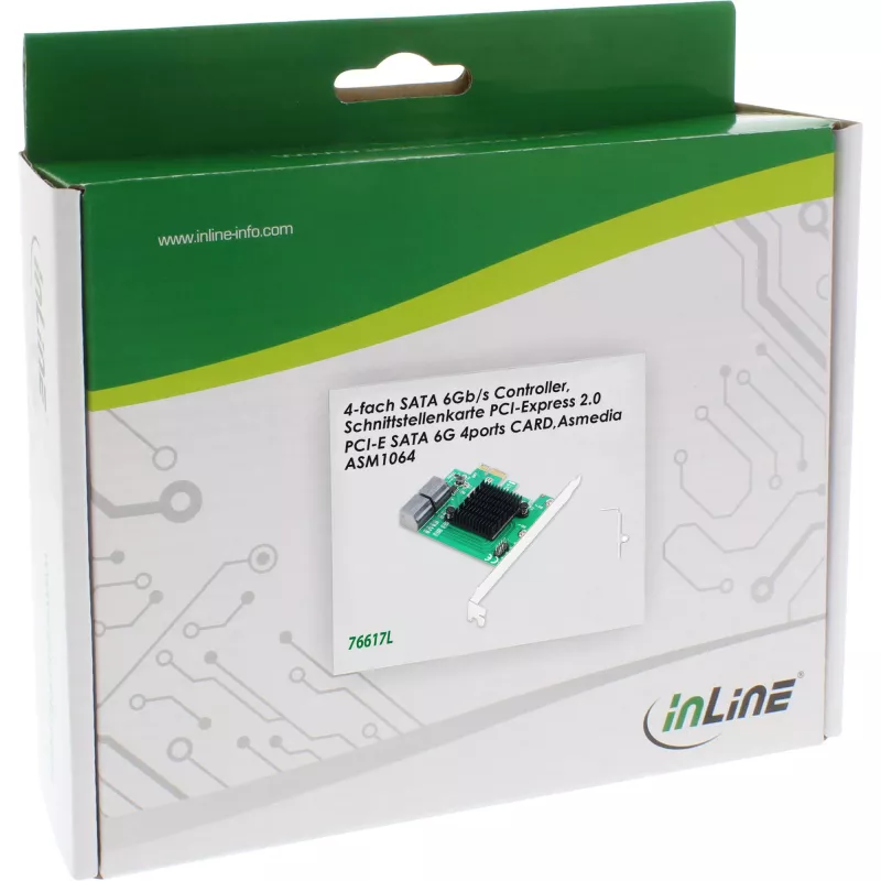 Ελεγκτής SATA 6Gb/s InLine με 4x SATA, PCIe 2.0