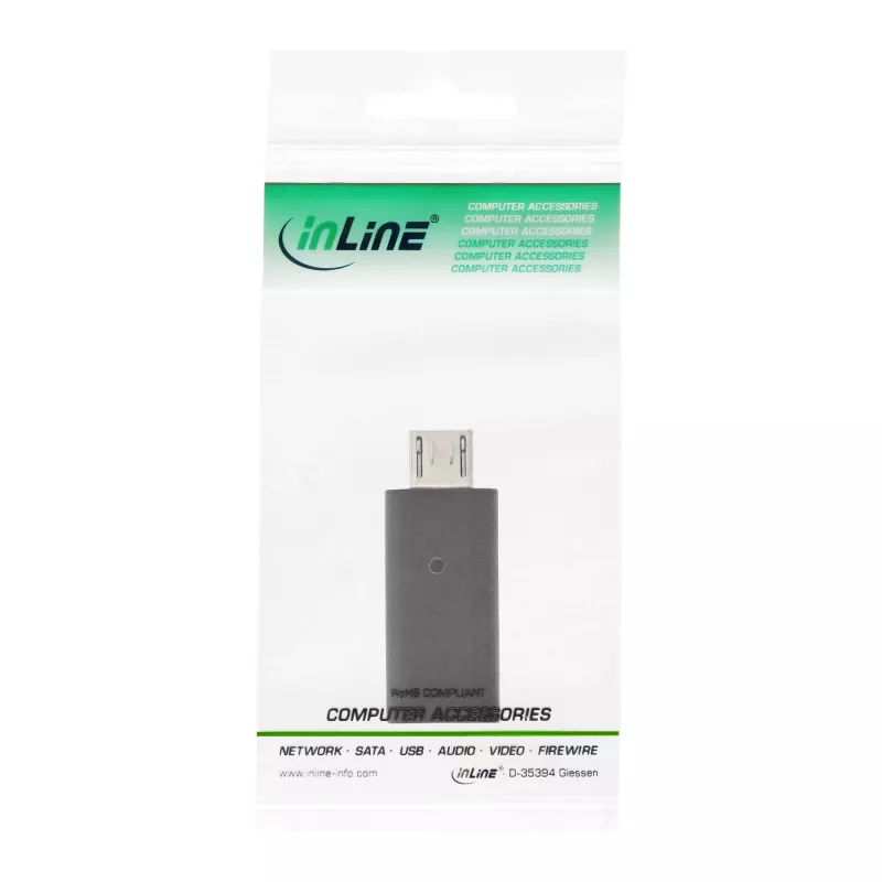 Αντάπτορας USB 2.0 InLine 33302I Micro-USB αρσενικό σε USB-C θηλυκό