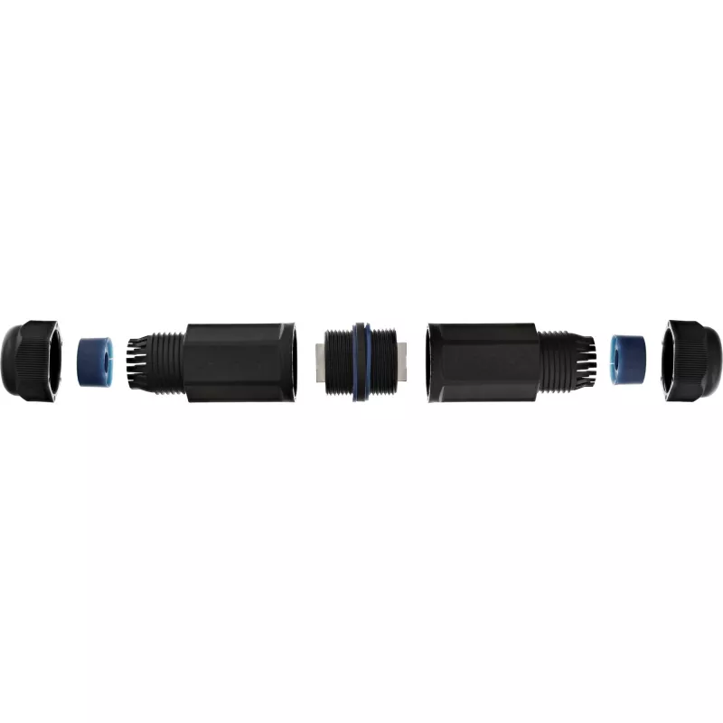Σύνδεσμος InLine Cat.6, αδιάβροχος IP67, 2x RJ45 θηλυκό/θηλυκό, 1:1