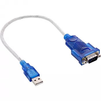 InLine καλώδιο προσαρμογέα USB σε σειριακό USB Type A αρσενικό βύσμα / DB9 αρσενικό βύσμα περ. 0,2 m