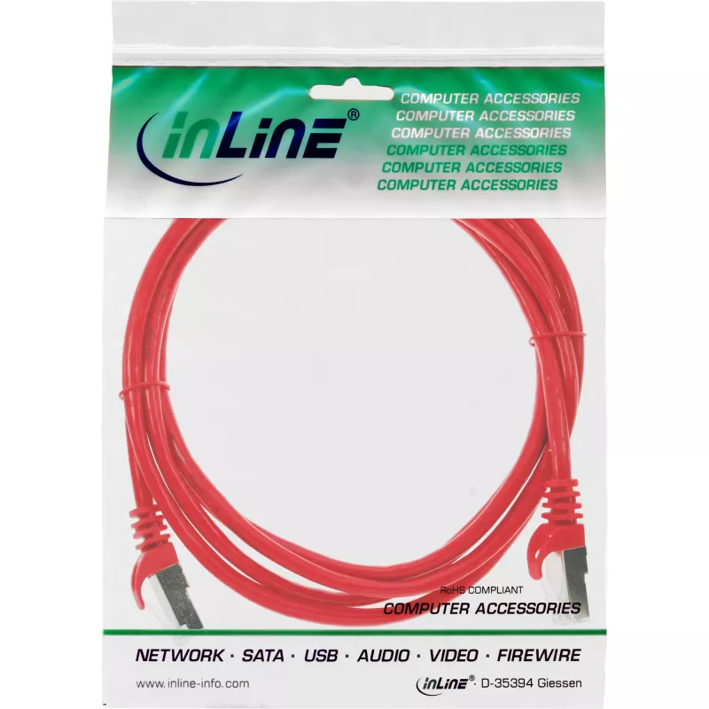 InLine καλώδιο patch SF/UTP Cat.5e κόκκινο 5 m