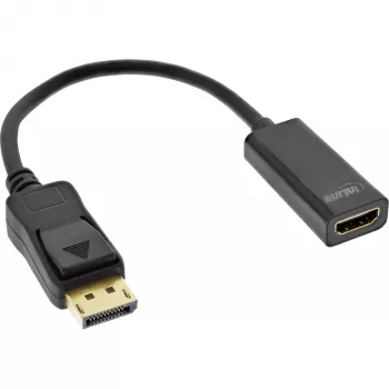 InLine Προσαρμογέας DisplayPort σε HDMI με ήχο 17198E