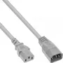 Προέκταση καλωδίου τροφοδοσίας C13/C14 InLine 16632G γκρι 1,8 m