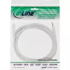 InLine Καλώδιο ήχου 3,5 mm βύσμα/υποδοχή, Στερεοφωνικό, λευκό/χρυσό 5 m