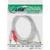 InLine Καλώδιο ήχου 2x βύσμα RCA / βύσμα 3,5 mm Στερεοφωνικό λευκό/χρυσό 3 m