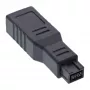 InLine Προσαρμογέας FireWire 400 / 800 1394b 6 σε 9 Pin υποδοχή / βύσμα