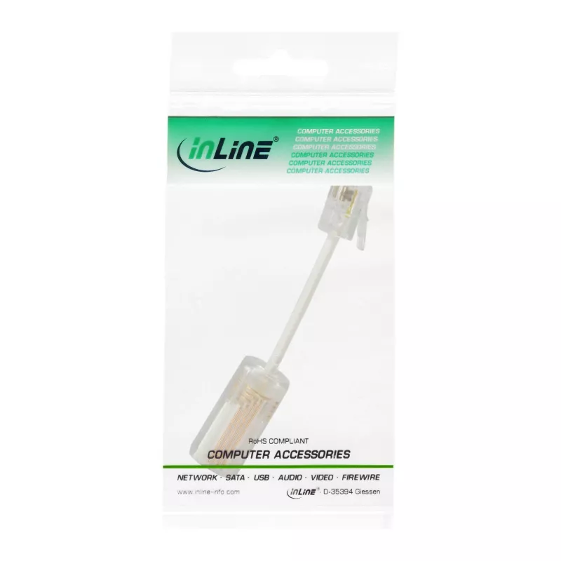 InLine Twist-Stop ξετυλιχτήρας για ακουστικό τηλεφώνου Διαφανές + καλώδιο