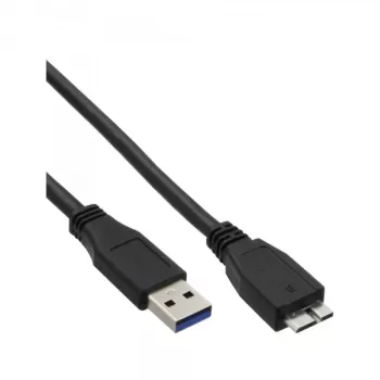 InLine Καλώδιο USB 3.2 Gen.1, βύσμα Τύπου-A / βύσμα Micro-B, μαύρο, 3 m