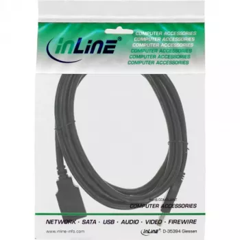 InLine Καλώδιο USB 3.2 Gen.1 Type-A αρσενικό / Type-B θηλυκό, μαύρο, 2,5 m