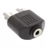 Αντάπτορας ήχου 3,5 mm θηλυκό jack στερεοφωνικό / 2x αρσενικό Cinch InLine 99343