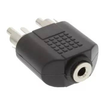 Αντάπτορας ήχου 3,5 mm θηλυκό jack στερεοφωνικό / 2x αρσενικό Cinch InLine 99343