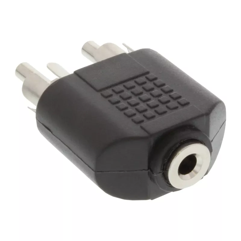 Αντάπτορας ήχου 3,5 mm θηλυκό jack στερεοφωνικό / 2x αρσενικό Cinch InLine 99343
