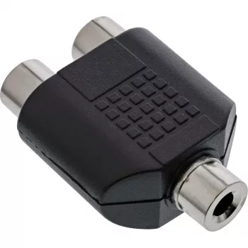 Αντάπτορας ήχου 3,5 mm θηλυκό jack μονοφωνικό / 2x θηλυκό Cinch InLine 99338