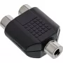 Αντάπτορας ήχου 3,5 mm θηλυκό jack μονοφωνικό / 2x θηλυκό Cinch InLine 99338
