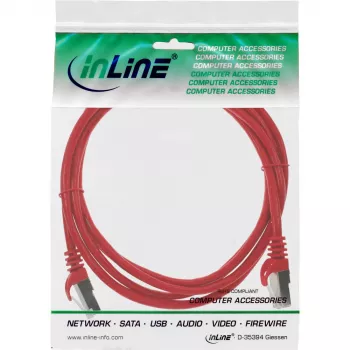 InLine Καλώδιο patch F/UTP Cat.5e κόκκινο 1m