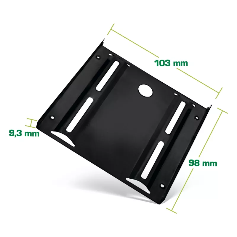 InLine Πλαίσιο τοποθέτησης HDD/SSD, 2,5 ίντσες σε 3,5 ίντσες, με βίδες, μαύρο