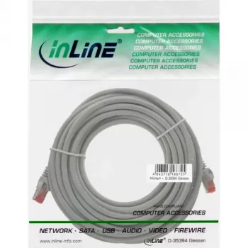 InLine Καλώδιο patch S/FTP PiMF Cat.6 250MHz PVC χαλκός γκρι 40m