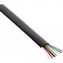 InLine Καλώδιο Modular 68818 8-κλωνο επίπεδο καλώδιο 100m ρολό μαύρο