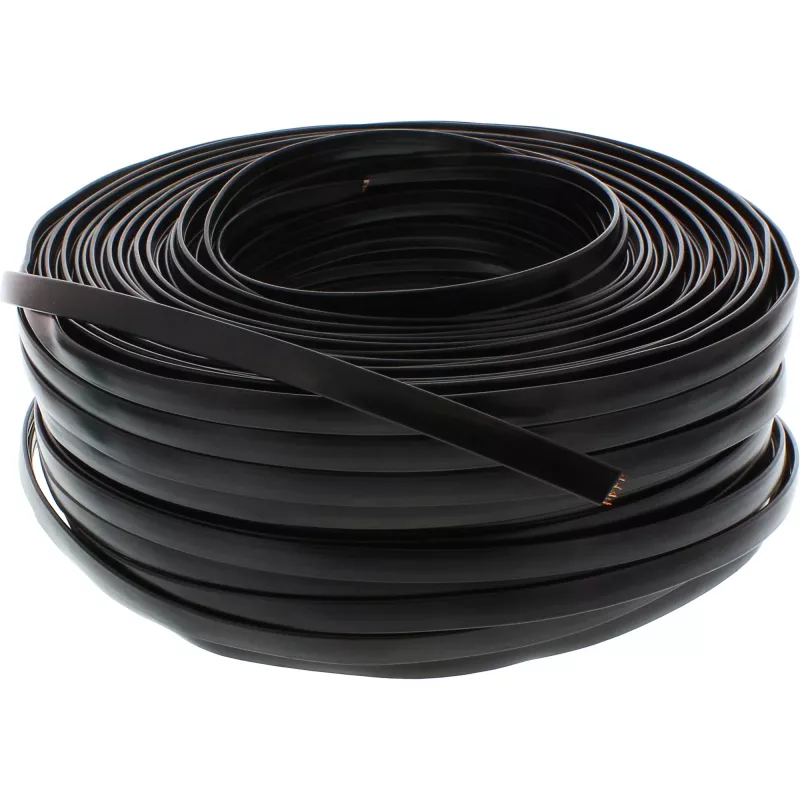 InLine Καλώδιο Modular 68818 8-κλωνο επίπεδο καλώδιο 100m ρολό μαύρο