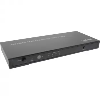 InLine Διακόπτης HDMI 4×1 4K με ήχο