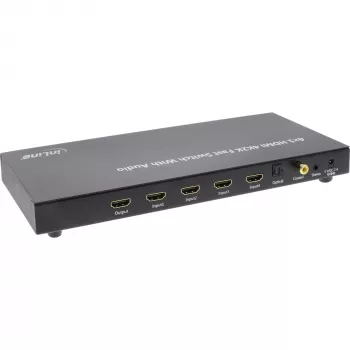 InLine Διακόπτης HDMI 4×1 4K με ήχο