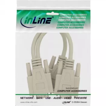 InLine Καλώδιο VGA Y HD15 αρσενικό / 2x HD15 θηλυκό 0,2 m
