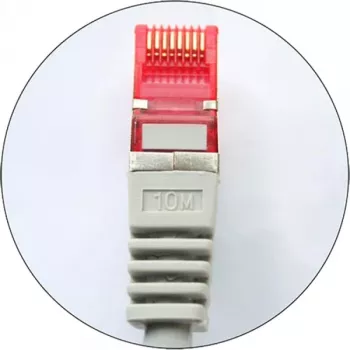 InLine Καλώδιο Patch S/FTP PiMF Cat.6 250MHz χαλκός χωρίς αλογόνα γκρι 0,25m