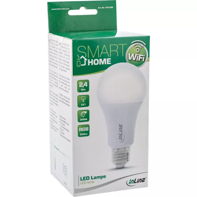 InLine SmartHome LED-Λάμπα RGB E27, 900LM