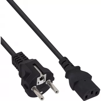 InLine Συσκευασία 35 τεμ. Bulk-Pack Καλώδιο ρεύματος, CEE 7/7 ευθύ / 3-πολικό IEC C13